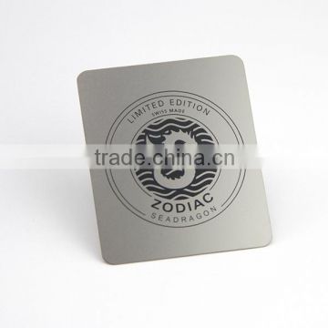 Steel Type and Business Gift Use custom engraved logo metal plate                        
                                                                                Supplier's Choice