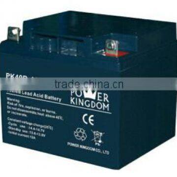 Solar deep cycle battery 12V40Ah sealed lead acid battery