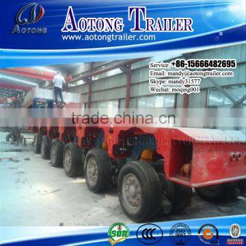 Hydraulic steering lifting heavy duty modular trailer, 6 line-axle semi trailer