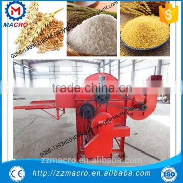 Electric or diesel engine driven barley threshing machine