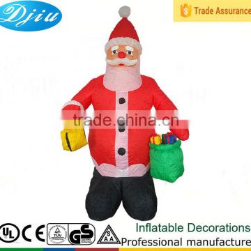 DJ-XT-33 lighted inflatable santa claus distribute gifts wholesale items street decoration