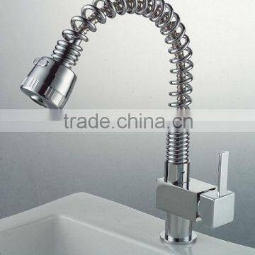 China New Brass Chromed spring Kitchen Faucet Mixer faucet(QH0781)
