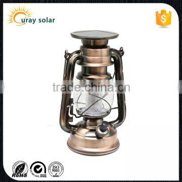 copper hanging hurricane solar LED bollard light,grave light, night lantern lamp