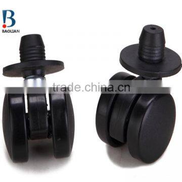 2016 Novelty Sales 30mm Black Nylon Swivel Furniture Twin Plastic Caster Wheels