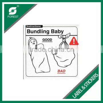 WHOLESALE CHEAP ART PAPER STICKERS FOR WARMING PAPULAR USED IN HOSPITAL