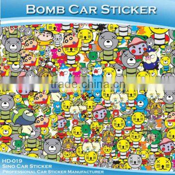 Gloss1.52x30m Custom Graffiti Bomb Vinyl Factory Car Wrap Cost photo-2