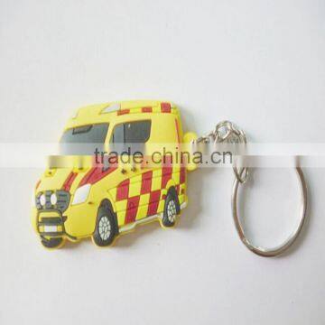 China factory making cheap rubber keychain for decoration