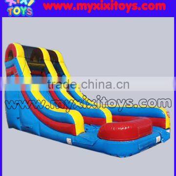 xixi toys popular inflaable wet/dry slide for birthday party