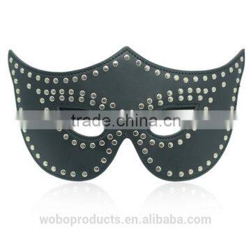 Fetish Adult Novelty Product Sex Toy PVC leather blindfold eye mask