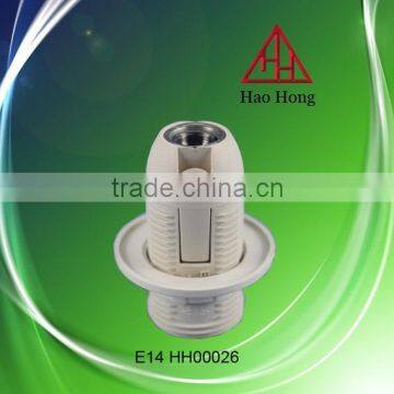 White colour lamp base E14/E14 lamp base with CE proved