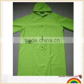 waterproof PVC coated Polyester rain wear