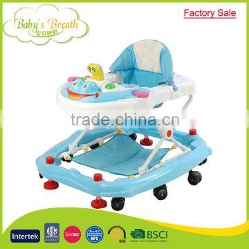 BW-08B factory sale new design cheap 360 degree rotating baby walker with safety belt                        
                                                Quality Choice