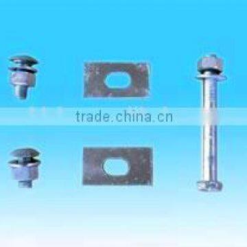 spraying plastic steel used steel nut and bolt for crash barrier with low price