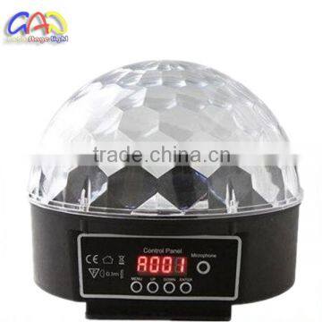 6 color/3Color Disco DJ Stage Lighting Sound LED RGB/RGBWY Crystal Magic Ball Effect Light