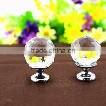 Factory directly sale K9 crystal material wholesale price crystal draw knob it can be customized size and color