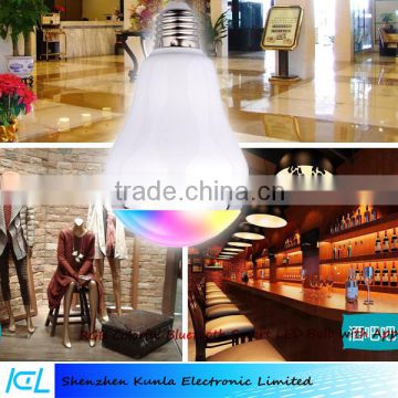 Smart Bulb Dimmable Energy Saving Bluetooth LED Music Speaker Bulb With Remote Smartphone APP Controlled