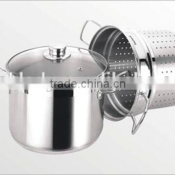 3pcs LFGB stainless steel pasta pot cookware set