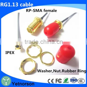 IPEX/U.FL Male To SMA Female RF Coaxial Jumper Pigtail Cable 1.13 Cable