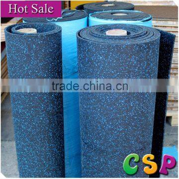 GYM soundproof odorless 6mm rubber flooring roll