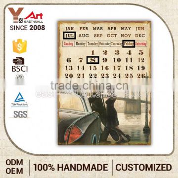 Low Price Custom Logo Calendar Bicycle Wall Poker Chips Plaque