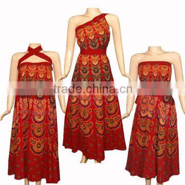 Indian Traditional Printed Sarong Dress