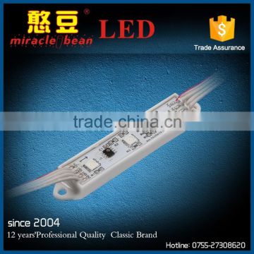 CE ROHS approval 12V rgb led module matrix for billboard Shop signs 3leds