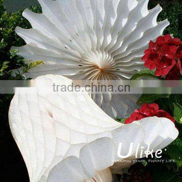 die-cut paper fans Popular Tissue Paper Fans For Party Decoration christmas bell decoration