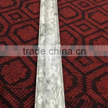 2016 new marble design interior building material PVC artificial marble line, marble plastic skirting