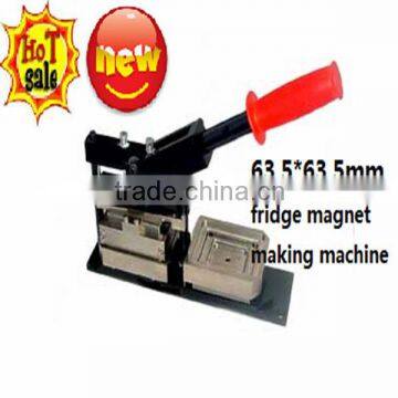 HIgh Quality Tin Fridge Magnet Making Machine of 63.5*63.5 mm mould