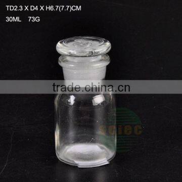 white 30ml glass dropper bottle