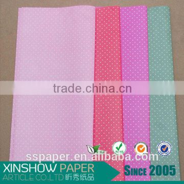 Colorful dots foaming non woven sheets for flower wrapping paper.                        
                                                Quality Choice