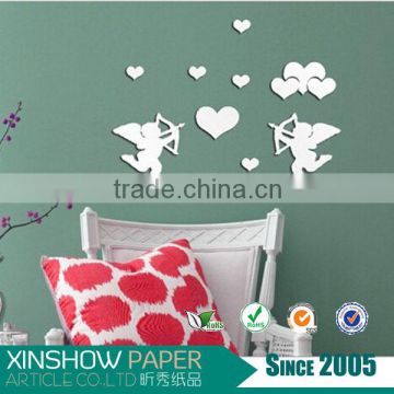 Self-adhesive removable wall stickers diy mirror stickers