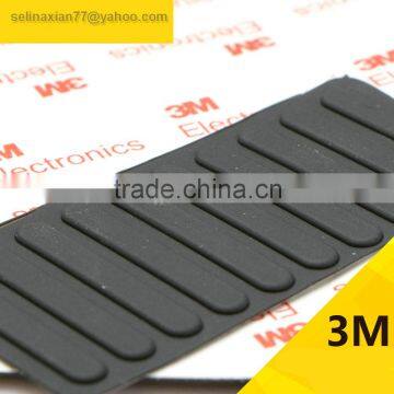 36*6*1.6MM Special Self Adhesive Black Anti Slip Bumpers Silicone Rubber Feet Pads High Sticky Shock Absorber