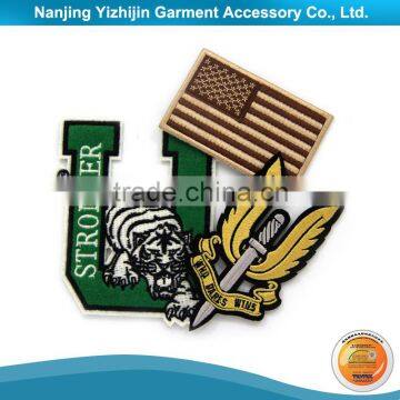 Different shape well made embroidery patch embroidery bike patch