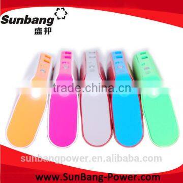 Made in china cheap rechargeable lithium battery led indicator light power bank