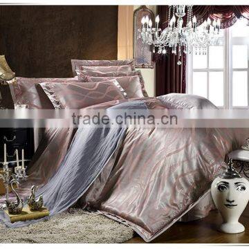 ripple pattern luxury hotel jacquard bedding set