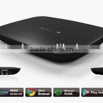 2014 hotsell android smart tv box quad core 4ksmart tv box XBMC & miracast& 3d h.265 ott tv box