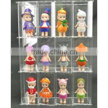 Custom manufacturing Acrylic Transparent Multi-level Display Showcase Box for Miniatures