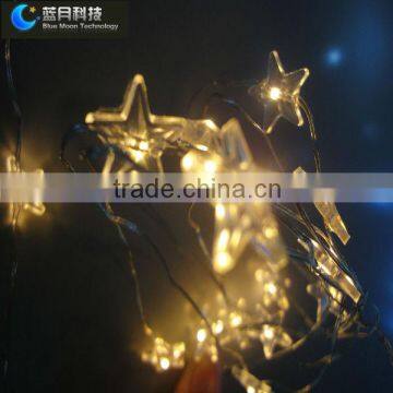 Mini bulb thin wire led star light PVC box packaging for bedroom decoration