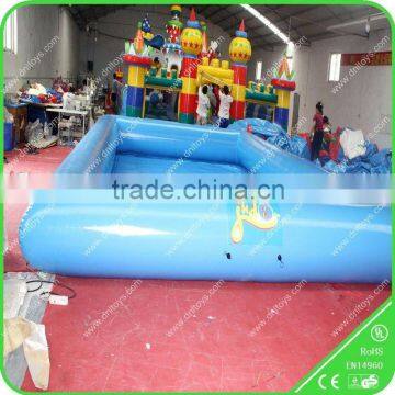 Custom pvc tarpaulin above ground inflatables pool