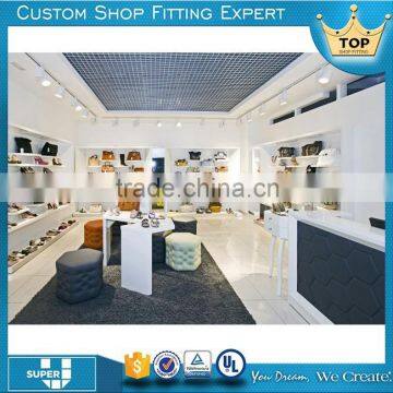 factory supply modern eco friendly mdf shoe retail shop furniture