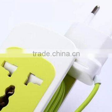 5V 2.1A Dual USB Wall Charger,Universal Wall Socket USB Charger With CE&RoHS-Green photo-3