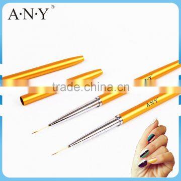 ANY Golden Metal Handle Nail Art Drawing and Painting Nail Art Nail Accessories Brush