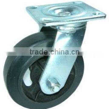 8x2 HARD RUBBER HEAVY DUTY CASTER - PLATE SWIVEL (GS-5997JD-01)