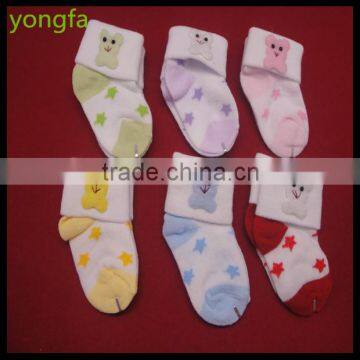 Spandex nylon cotton infant socks baby clothing