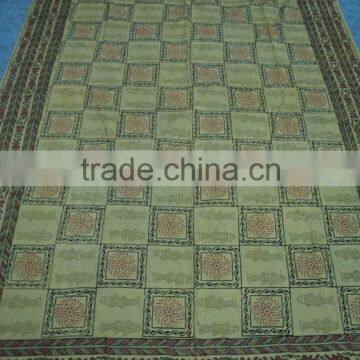 Green color powerloom cotton fabric bed-sheets / verious type of bed-sheets & cover