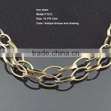 antique bronze color metal chain