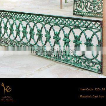 Cast Iron Balcony Grilles