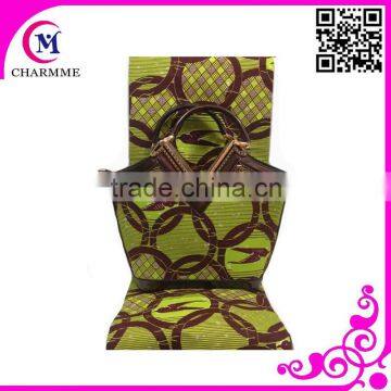 Wax set design WB-0037 super wax fabric for big wedding /party dress