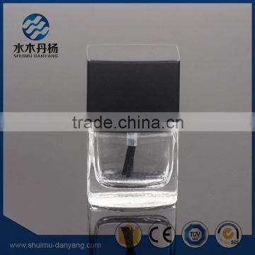 Luxury 8ml flat glass nail polish bottle empty square bottle